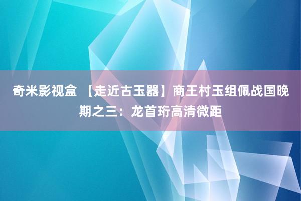 奇米影视盒 【走近古玉器】商王村玉组佩战国晚期之三：龙首珩高清微距