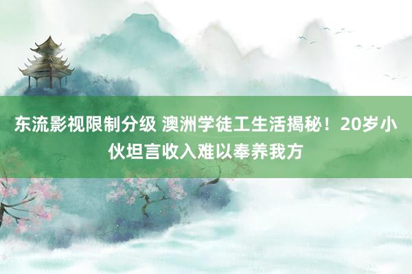 东流影视限制分级 澳洲学徒工生活揭秘！20岁小伙坦言收入难以奉养我方