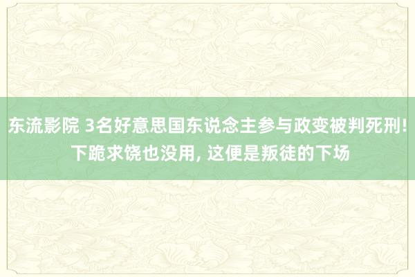 东流影院 3名好意思国东说念主参与政变被判死刑! 下跪求饶也没用， 这便是叛徒的下场