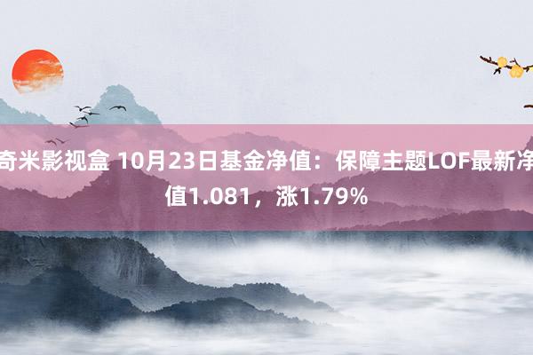 奇米影视盒 10月23日基金净值：保障主题LOF最新净值1.081，涨1.79%