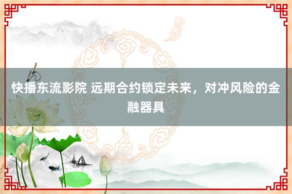 快播东流影院 远期合约锁定未来，对冲风险的金融器具